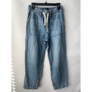 Gap Denim Supersoft Pull On Jogger Jeans Light Wash Blue Elastic Waist Small
